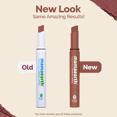 Mamaearth Moisture Matte Longstay Lipstick With Avocado Oil & Vitamin E For 12 Hour Long Stay-09 Espresso Brown - 2 G